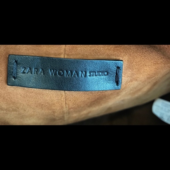 Zara “Woman Studio” Leather Bucket Bag - Picture 6 of 8